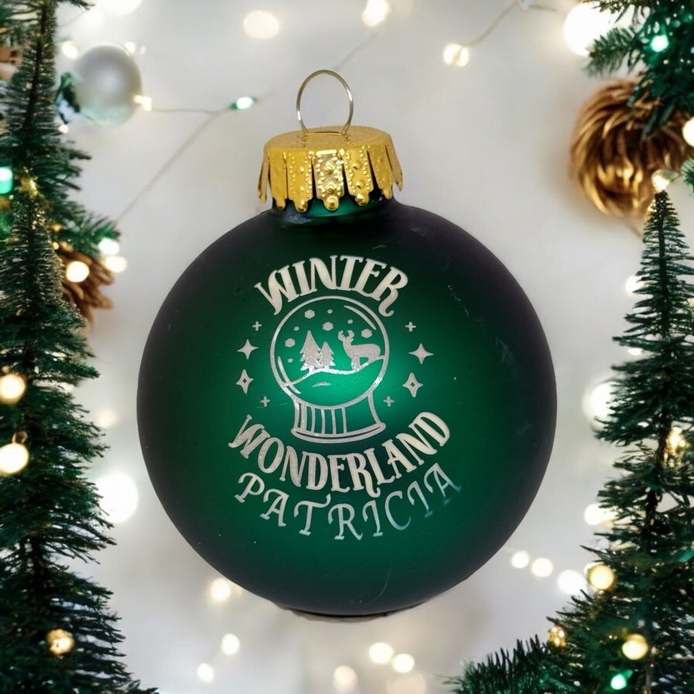 Personalized Family Holiday Crystal Ornament - Picture 4 of 7